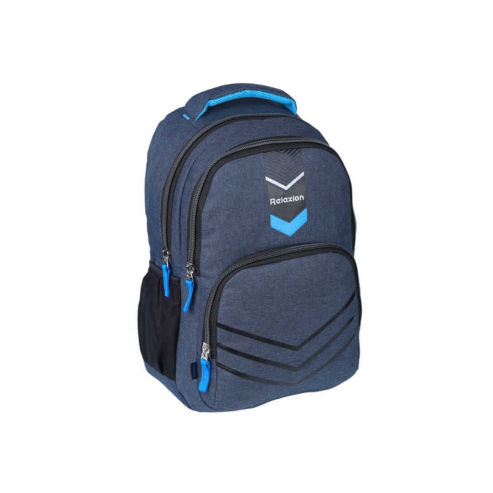 Ghiozdan RELAXION cu 2 compartimente si buzunar exterior 46 x 34 x 27cm BLEUMARIN
